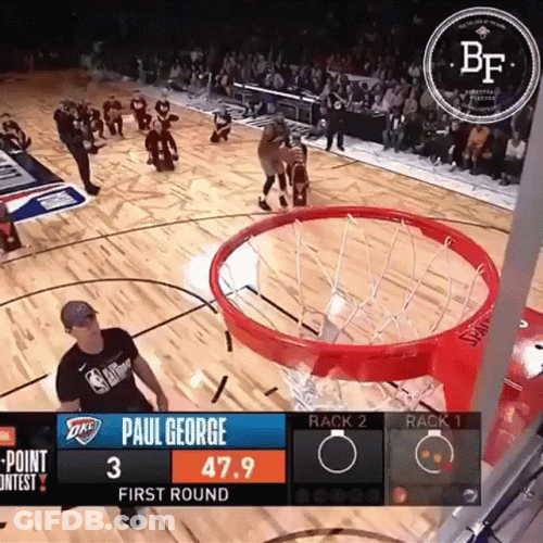 Paul George Shoot Bricks GIF