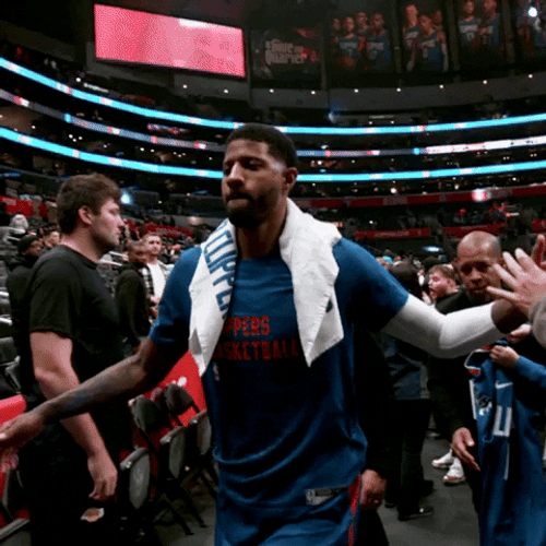 Paul George Walk Off NBA GIF