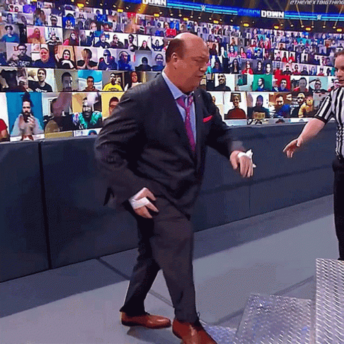 Paul Heyman Falling GIF