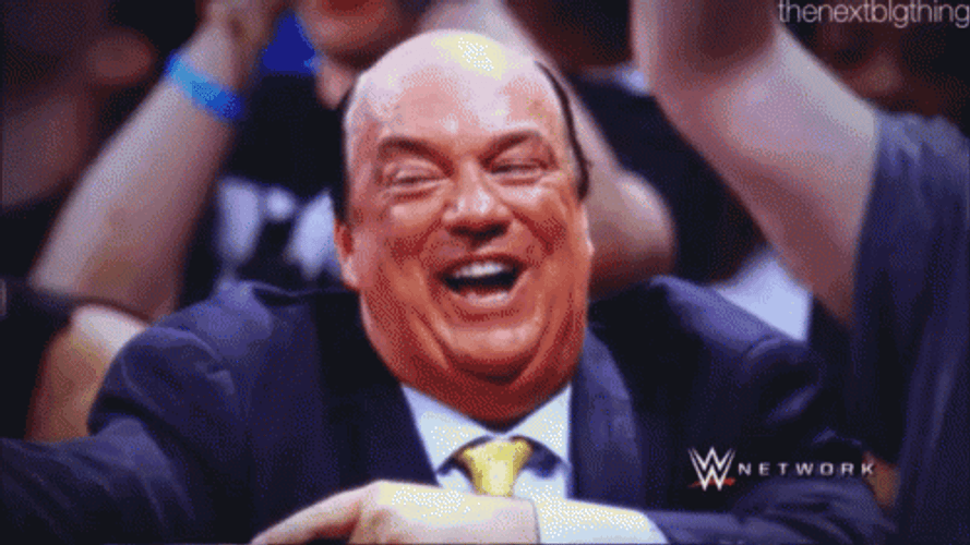 Paul Heyman Laughing GIF