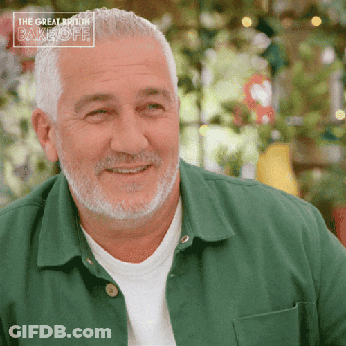 Paul Hollywood Snickering GIF
