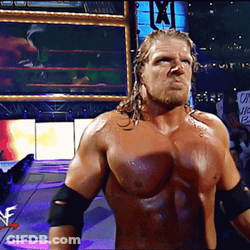 Paul Levesque Triple H Fierce Look GIF