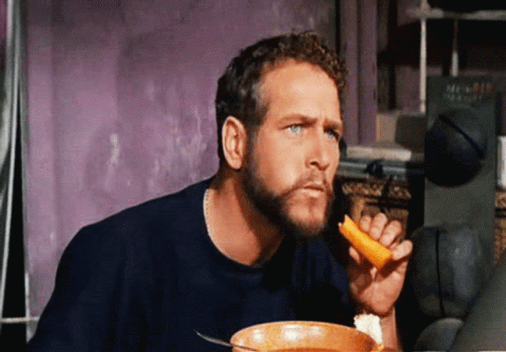 Paul Newman Eating GIF