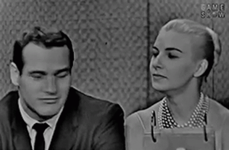 Paul Newman With Joanne Woodward GIF