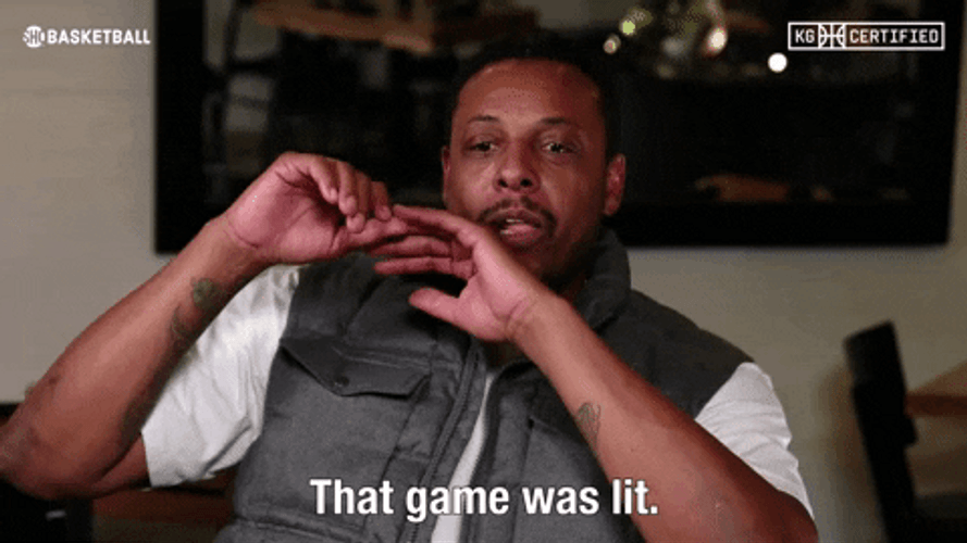 Paul Pierce The Game Was Lit GIF