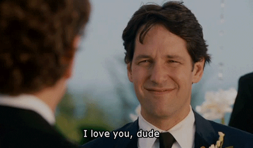 Paul Rudd Love You Man Wedding GIF