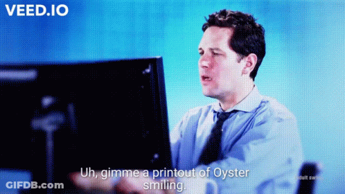 Paul Rudd Oyster Smiling GIF