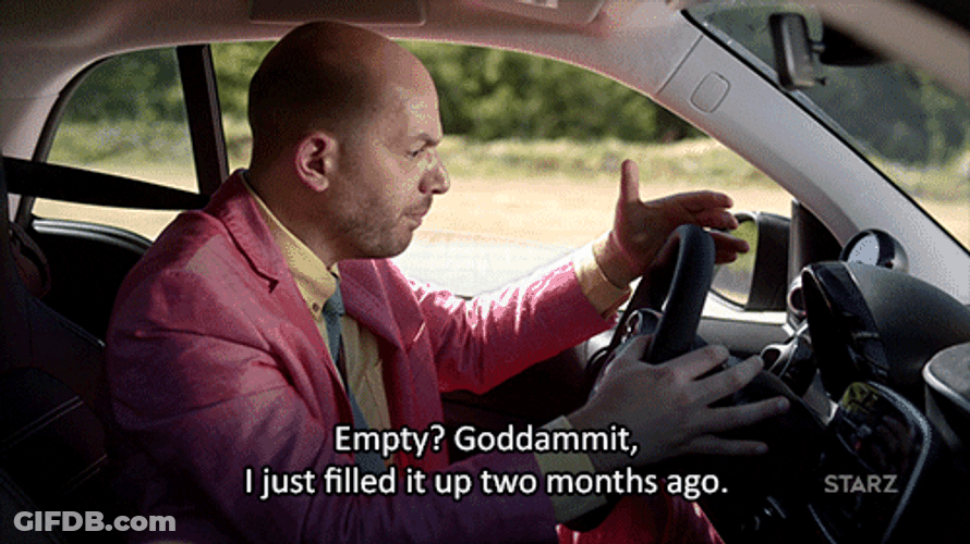 Paul Scheer Running On Empty Gas GIF