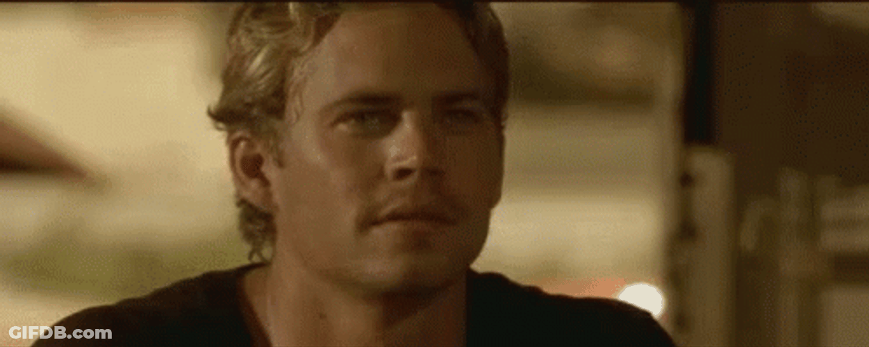 Paul Walker Bland Face Reaction GIF