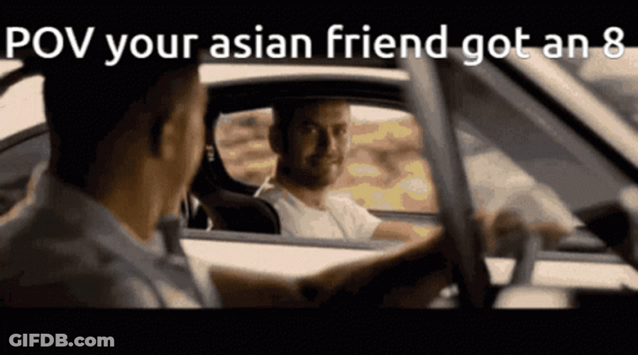 Paul Walker Driving Car Along With Friend GIF