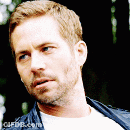 Paul Walker Serious Face Talking GIF