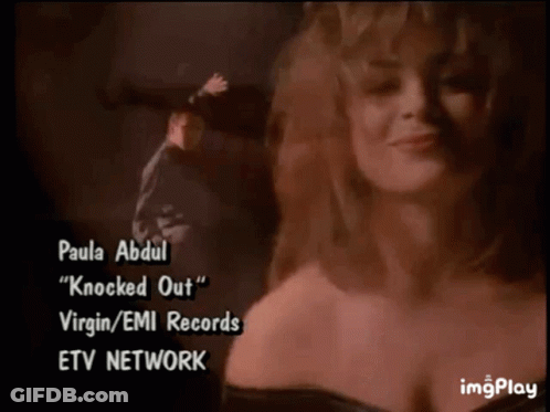 Paula Abdul Knocked Out Virgin Emi Records Etv Network And Imgplay GIF