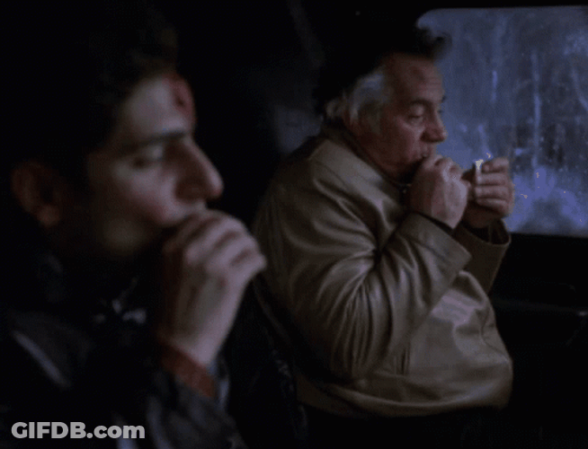 Paulie Walnuts And Christopher Eating GIF