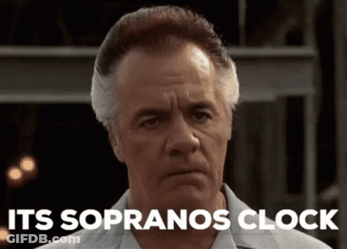 Paulie Walnuts It's Sopranos Clock GIF