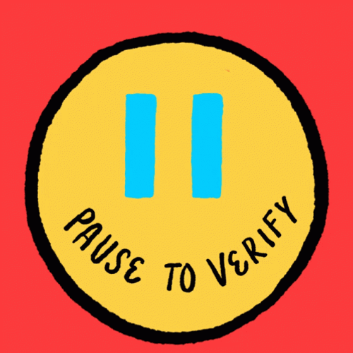Pause Check To Verify Mobile Art GIF