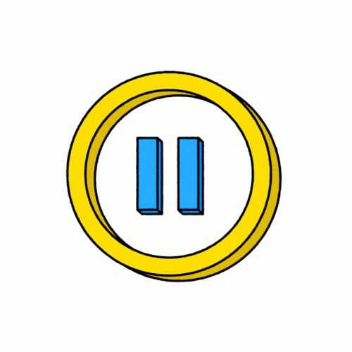 Pause Checking Facts Button Cartoon GIF