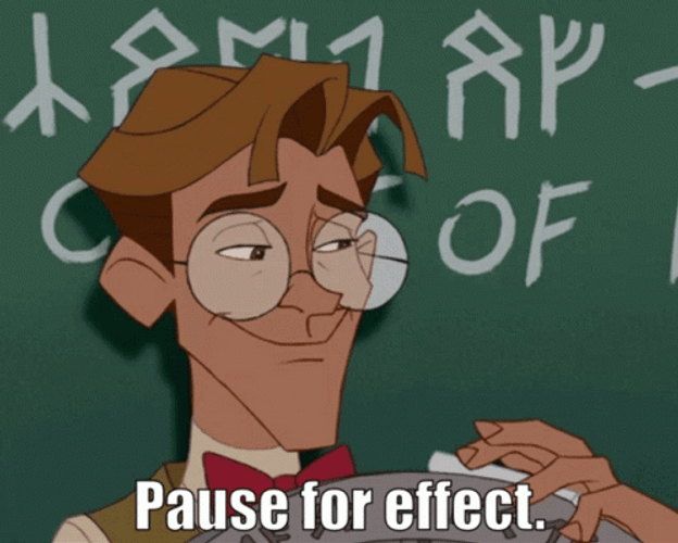 Pause For Effect Milo James Thatch GIF
