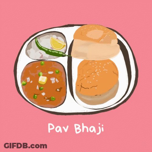 Pav Bhaji Drawing GIF