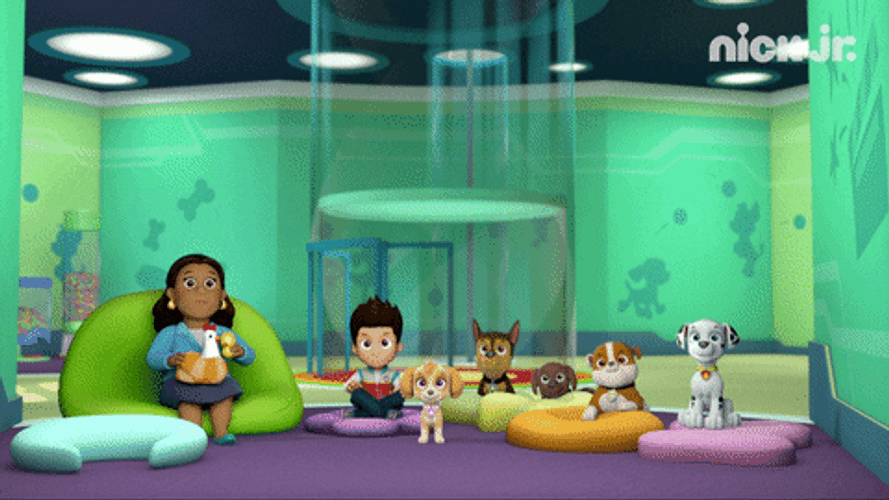 Paw Patrol Team Excited Cheer GIF