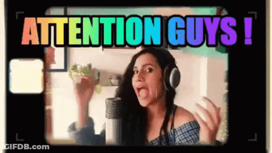 Pay Attention Guys Singer GIF
