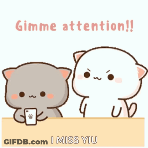 Pay Attention I Miss You GIF