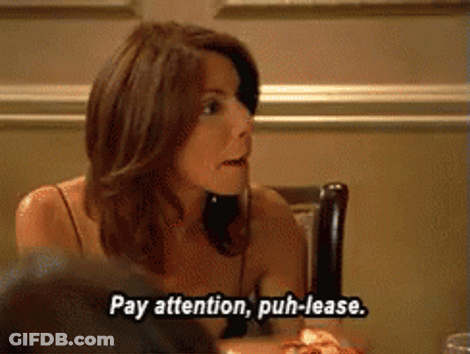 Pay Attention Please Angry Lady GIF