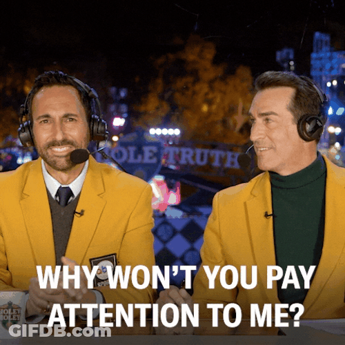 Pay Attention To Me Holey Moley Announcers GIF