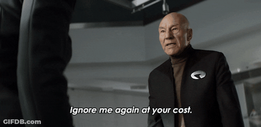 Pay Attention To Me Patrick Stewart GIF