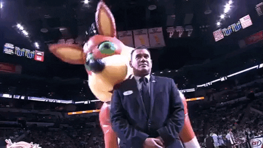 Pay Attention To Me San Antonio Spurs Mascot GIF