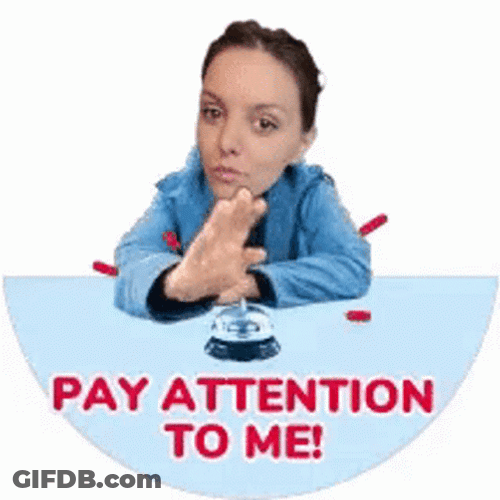 Pay Attention To Me Woman Pressing Bell GIF