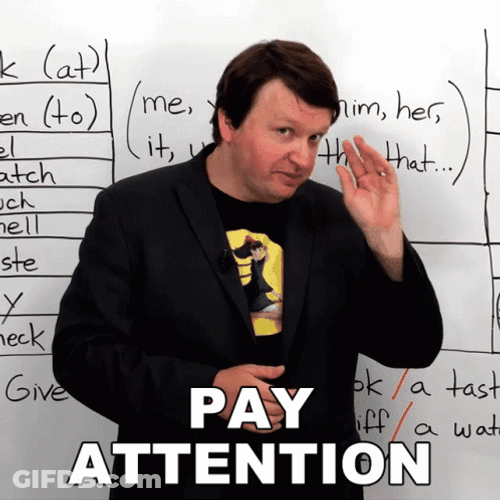 Pay Attention To The Lesson GIF
