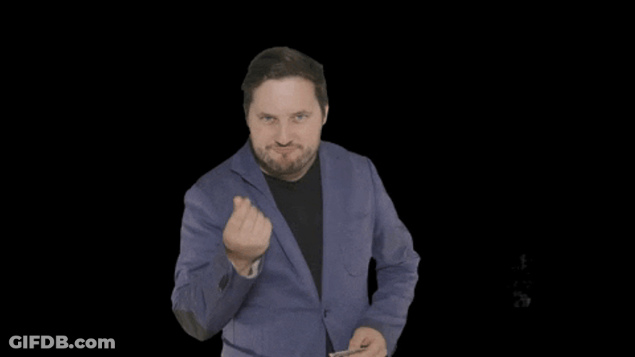 Pay Up Man Wearing A Suit GIF