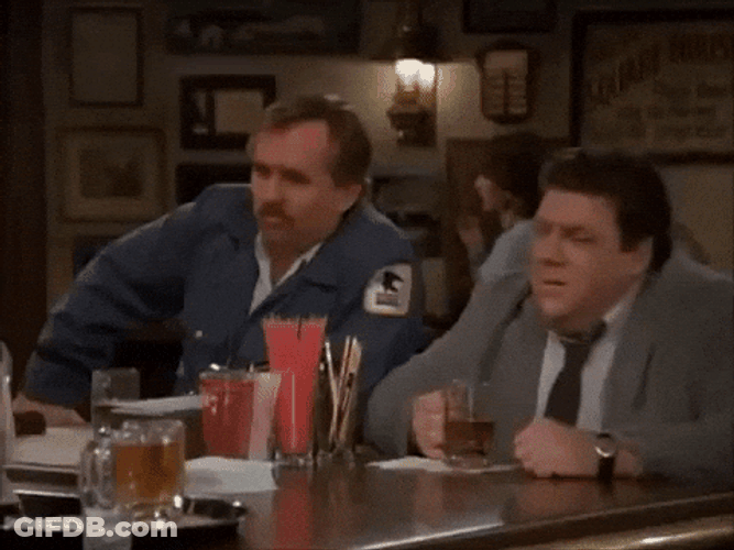 Pay Up Two Men In A Table GIF