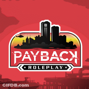 Payback Roleplay Logo With City Skyline GIF