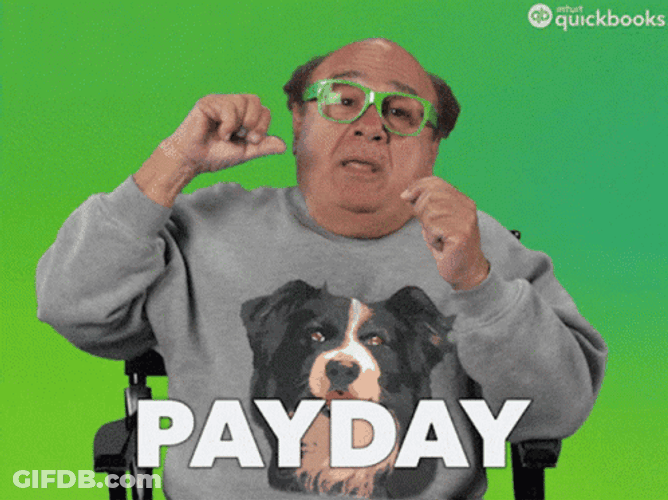Payday Danny DeVito Tossing Money GIF