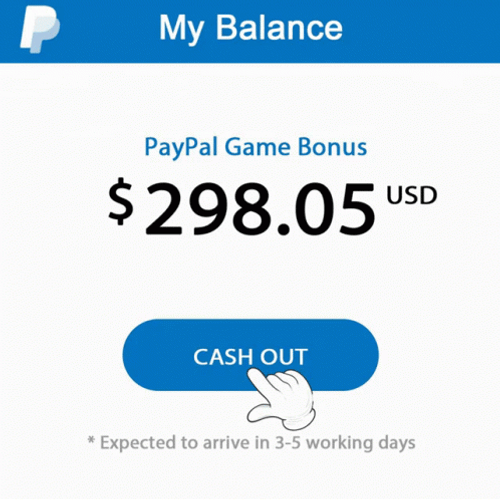 PayPal Balance Cash Out Section GIF