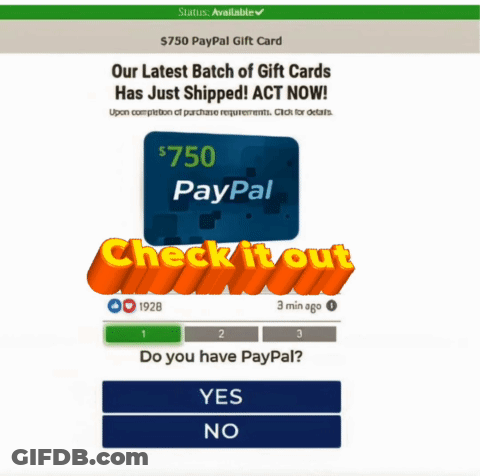 PayPal Gift Card Giveaway GIF