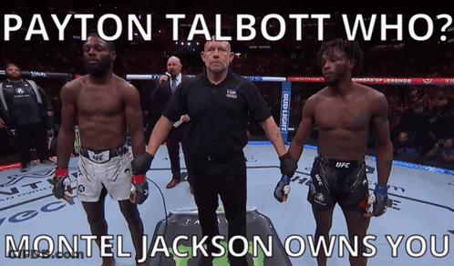 Payton Talbott And Montel Jackson Standing Together GIF