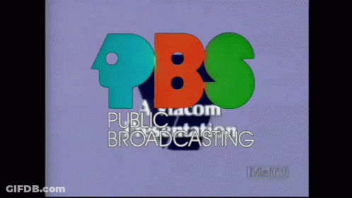 PBS Logo On Blue Background GIF