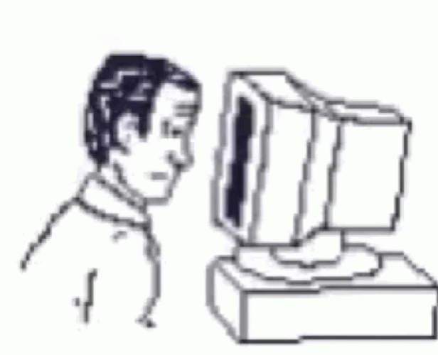Pc Computer Headbang GIF