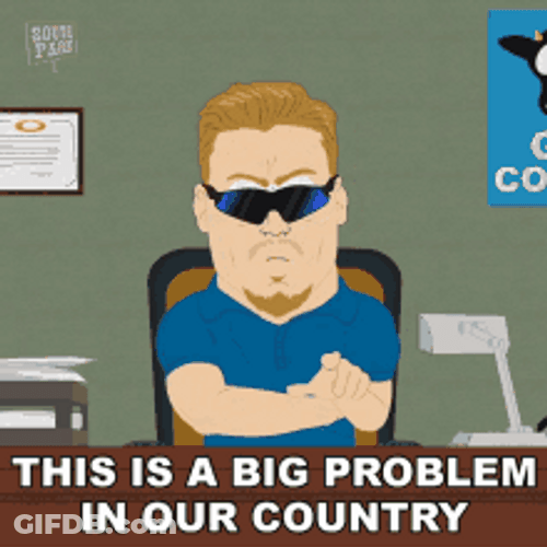 PC Principal  Big Problem In The Country GIF