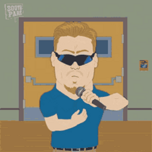 PC Principal Clapping With A Mic GIF