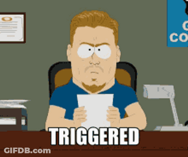 PC Principal Getting Triggered GIF