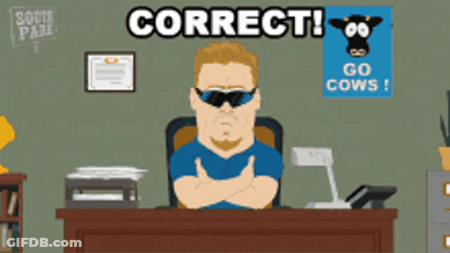 PC Principal Saying Correct GIF