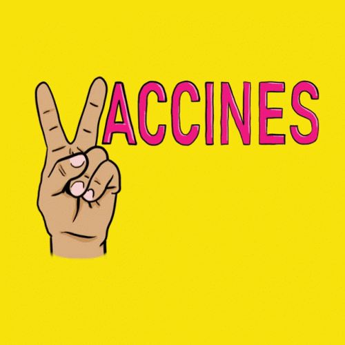 Peace Hand Sign Vaccine Now GIF