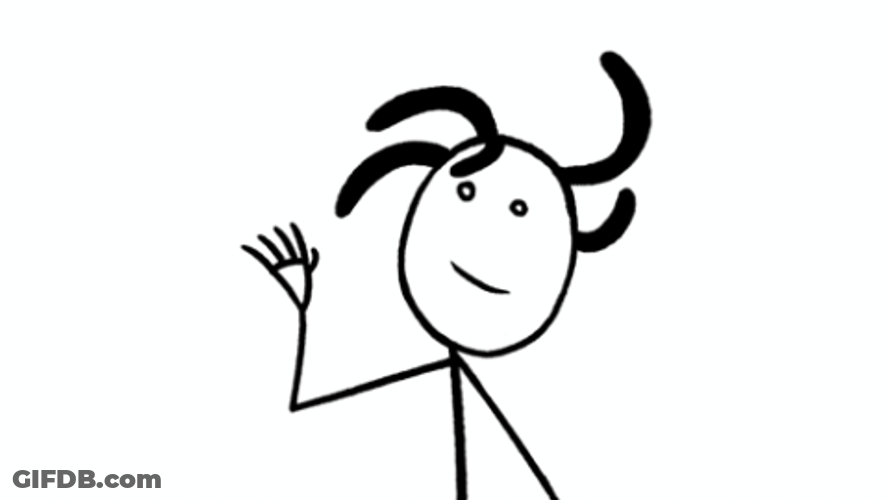 Peace Out Bye Stick Cartoon GIF