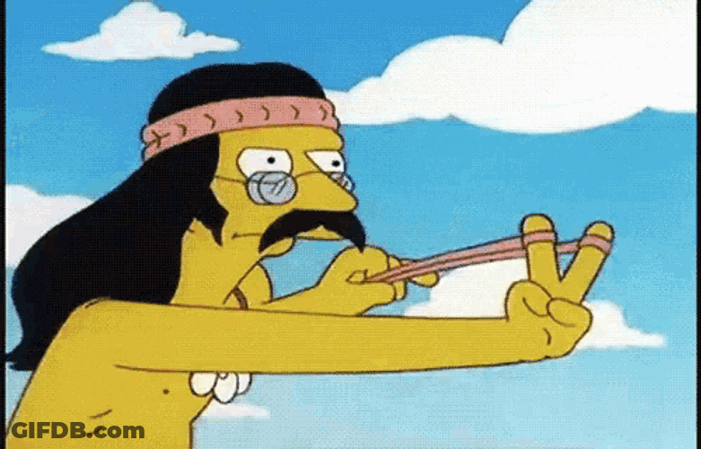 Peace Out Flower Power GIF