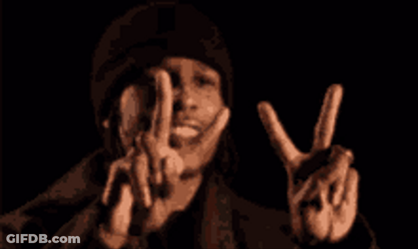 Peace Out Hip Hop Smiling Guy GIF