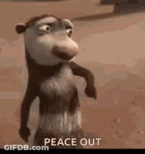 Peace Out Im Out GIF