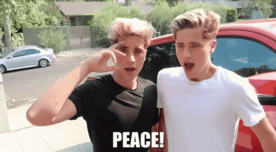 Peace Out The Martinez Twins Bye GIF